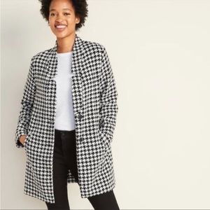 Old Navy Med Houndstooth coat